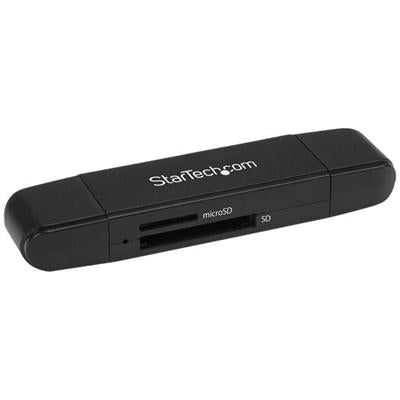 StarTech.com USB 3.0 Memory Card Reader for SD and microSD Cards - USB-C and USB-A - Portable USB SD and microSD Card Reader StarTech.com USB 3.0 Memory Card Reader for SD and microSD Cards - USB-C and USB-A - Portable USB SD and microSD Card Reader